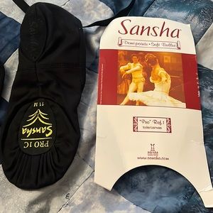 New Black Sansha ballet shoes